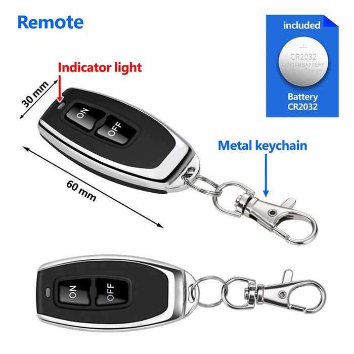 GERMA 220V30A Wireless Remote Control Switch 433mhz EV1527 Code Relay Module