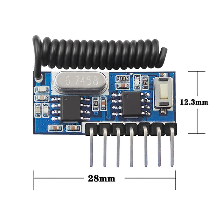 GREMA 433mhz RF Receiver Learning Code Decoder Module 433 mhz Wireless 4 CH output For Remote Controls 1527 2262 encoding