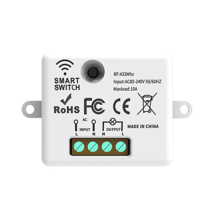 GERMA  Mini Module Smart Wireless Push Switch Light 433MHZ Electrical Home Remote Control Button Wall Panel On Off 220V10A Led