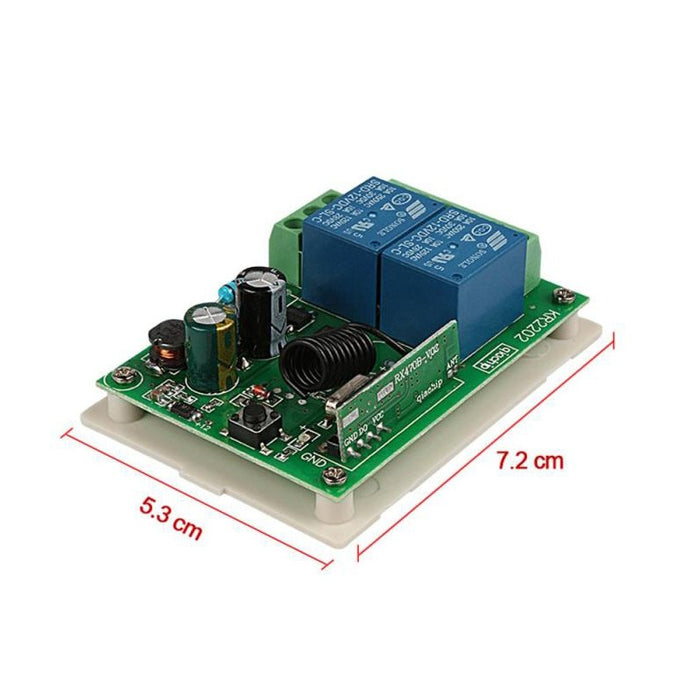 GERMA 433Mhz Wireless  AC 250V 110V 220V 2CH Relay Receiver Module + 4channel RF 433 Mhz Remote Control Transmitters