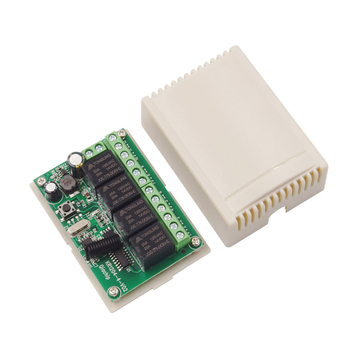 GERMA 433Mhz Universal Wireless Remote Control Switch DC 12V 4 CH RF Relay Receiver Module For Smart Home Garage Gate 433 Mhz