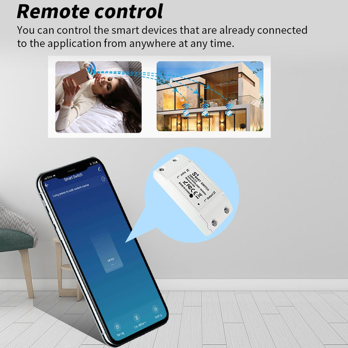 GERMA Tuya 10A Zigbee Switch Alexa Timer Smart Switch Automation MINI module Smart life APP Voice control DIY wall light switch