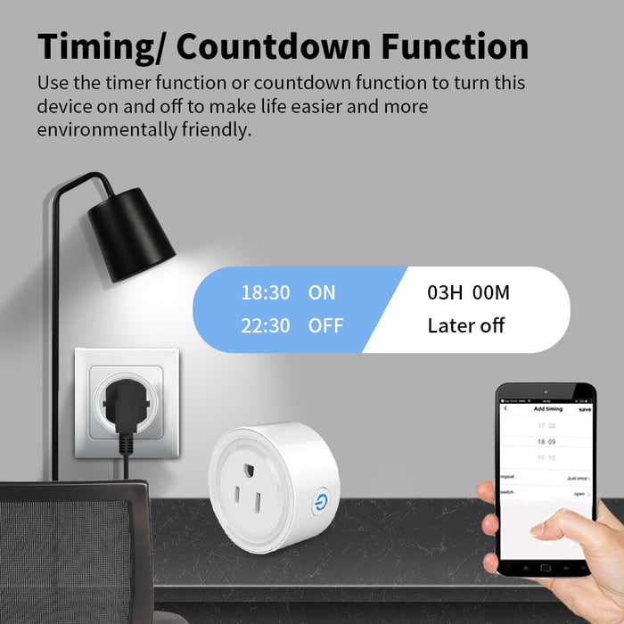 GERMA Zigbee smart socket US plug for hub gateway Smart Home Wireless Remote Tuya  Smart Life  APP Works with Alexa Google Home