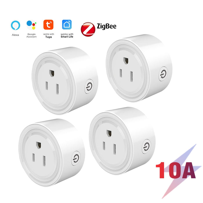 GERMA Zigbee smart socket US plug for hub gateway Smart Home Wireless Remote Tuya  Smart Life  APP Works with Alexa Google Home